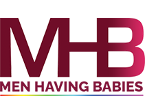 Men Having Babies logo representing partnership with an organization supporting gay intended parents